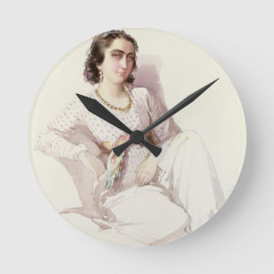 Hadice Hanim - lady from Istanbul, 1852 Round Clock