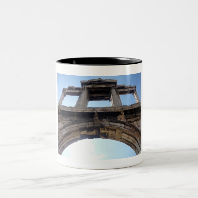 hadrian's arch Two-Tone coffee mug (Center)