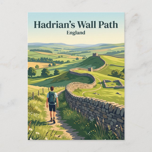 Hadrian's Wall Path England Postcard (Front)