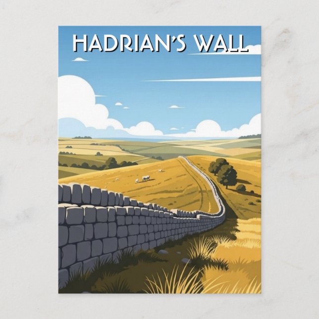 Hadrian's Wall Travel Postcard (Front)