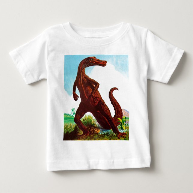 Hadrosaurus Dinosaur Baby T-Shirt (Front)