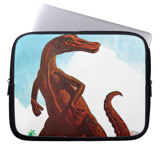 Hadrosaurus Dinosaur Laptop Sleeve (Front)