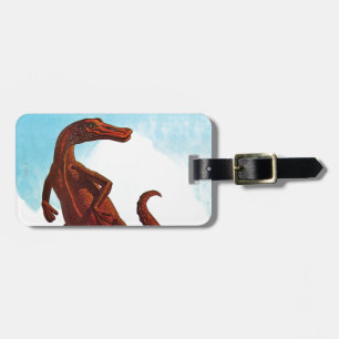 Hadrosaurus Dinosaur Luggage Tag