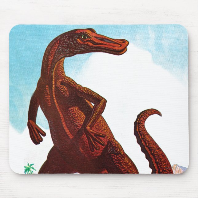 Hadrosaurus Dinosaur Mouse Pad (Front)