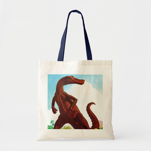 Hadrosaurus Dinosaur Tote Bag (Front)