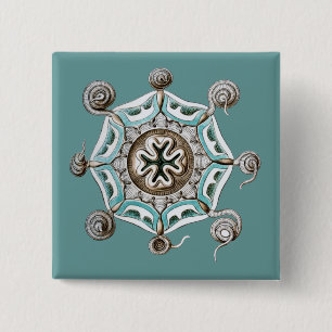 Haeckel 15 Cm Square Badge