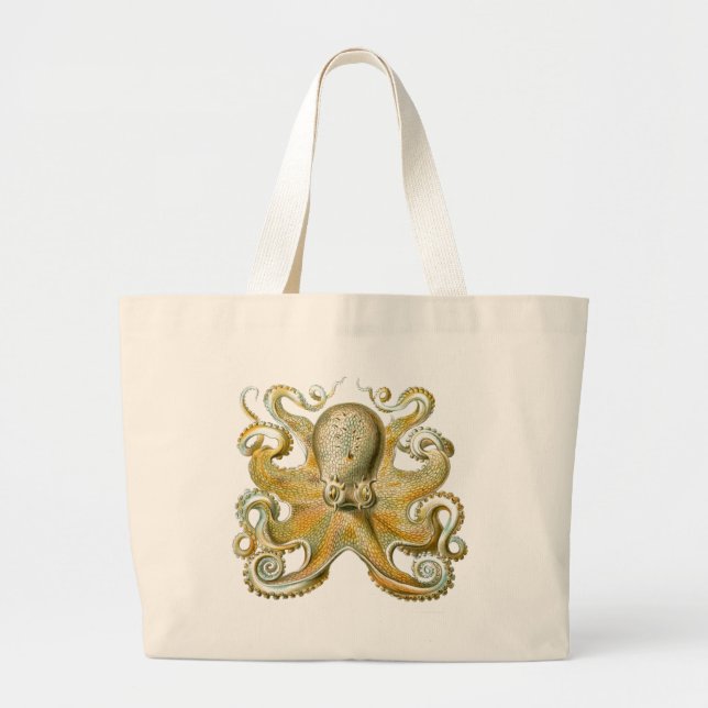 Haeckel Octopus Large Tote Bag (Front)