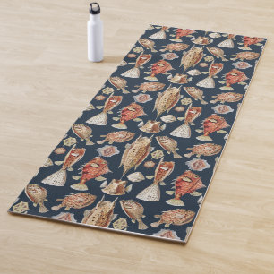 Haeckel Ostraciontes Tropical Fish Nature Art Yoga Mat