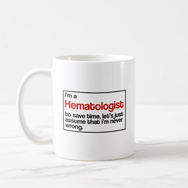Haematologist Coffee Mug (Left)
