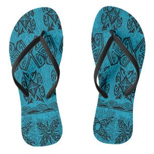 Haena Beach Hawaiian Primitive Tapa Jandals