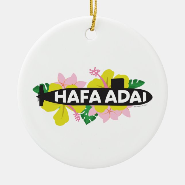 Hafa Adai - Guam Submarine Ornament (Front)