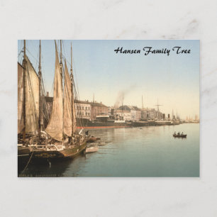 Hafenstrasse in Copenhagen Postcard