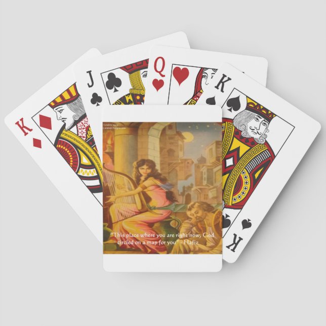 Hafiz "God's Circle" Wisdom Quote Playing Cards (Back)