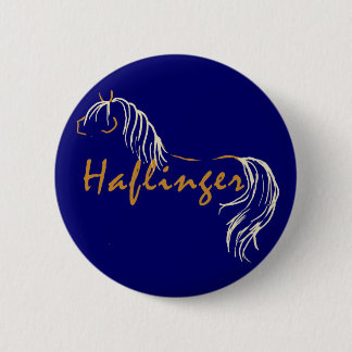 Haflinger Horse 6 Cm Round Badge