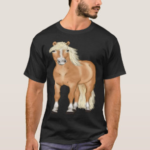 Haflinger Horse Head Cute Horse Rider T-Shirt