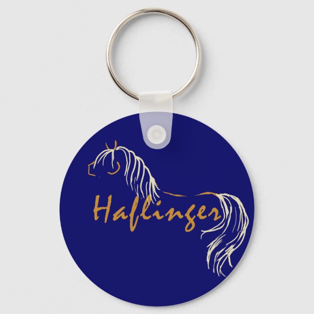 Haflinger Horse Key Ring (Front)