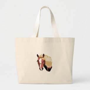 Haflinger Horse Large Tote Bag