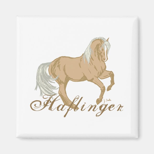 Haflinger Horse Magnet (Front)