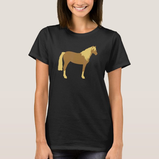 Haflinger horse T-Shirt (Front)