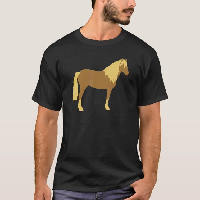 Haflinger horse T-Shirt (Front)