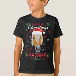 Haflinger Horse This is my Christmas Pajama Shirt