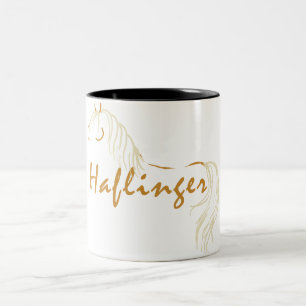 Haflinger Horse Two-Tone Coffee Mug