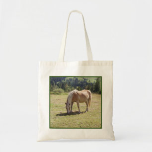Haflinger Palomino Pony in Summer Pasture Photo Tote Bag