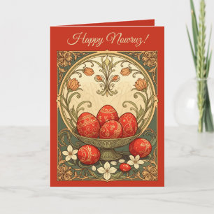 Haft-Sin Treasures Decorative Nowruz Egg Card