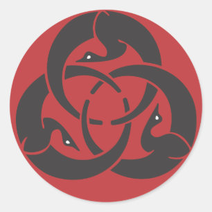 Hagakure Round Sticker