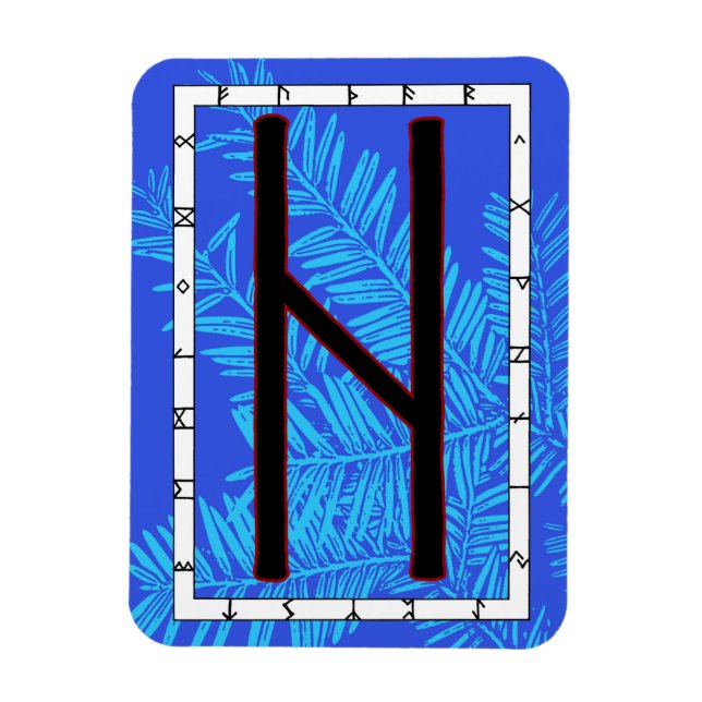 Hagalaz Viking Rune Magnet – Transformation! (Vertical)