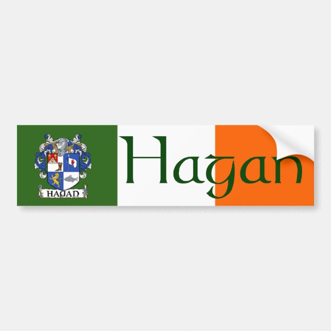 Hagan Coat of Arms Bumper Sticker (Front)