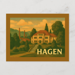 Hagen Germany City Art Postcard