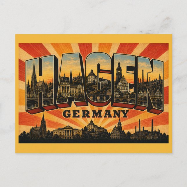 Hagen Germany Marienkirche Postcard (Front)