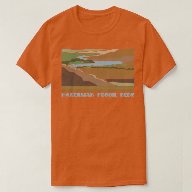 Hagerman Fossil Beds National Monument Nature Love T-Shirt (Design Front)