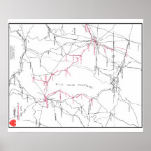 Hagerstown & Frederick Railway System Map (c 1923)