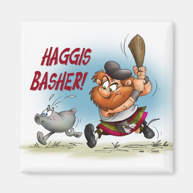 Haggis Basher Magnet (Front)