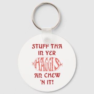 Haggis Funny Scottish Keychain