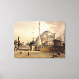 Haghia Sophia, plate 17: exterior view of the mosq Canvas Print
