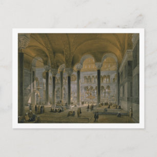 Haghia Sophia, plate 6: the north nave, engraved b Postcard