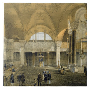 Haghia Sophia, plate 9: the new Imperial Gallery, Tile