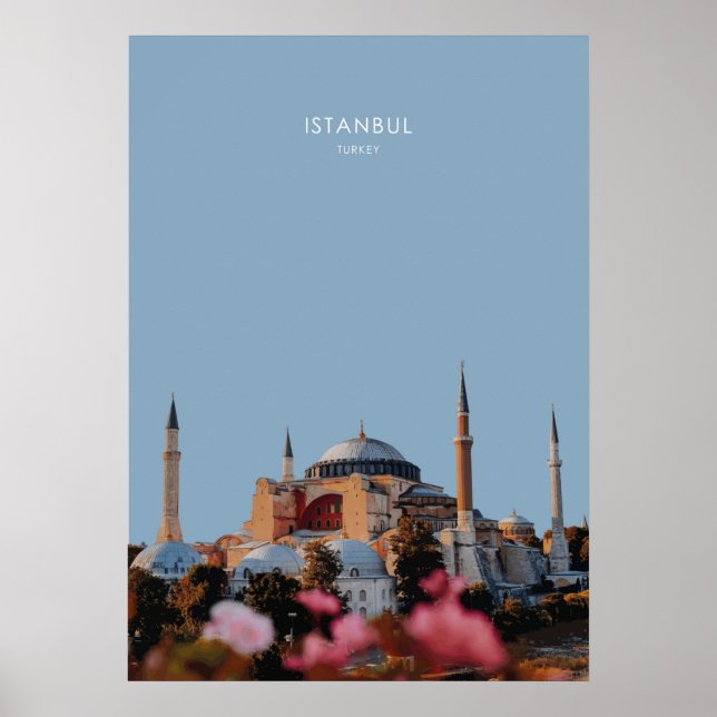 Hagia Sofia, Istanbul Travel Artwork Poster (Front)
