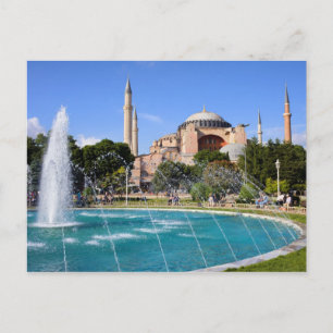 Hagia Sophia in Istanbul Postcard