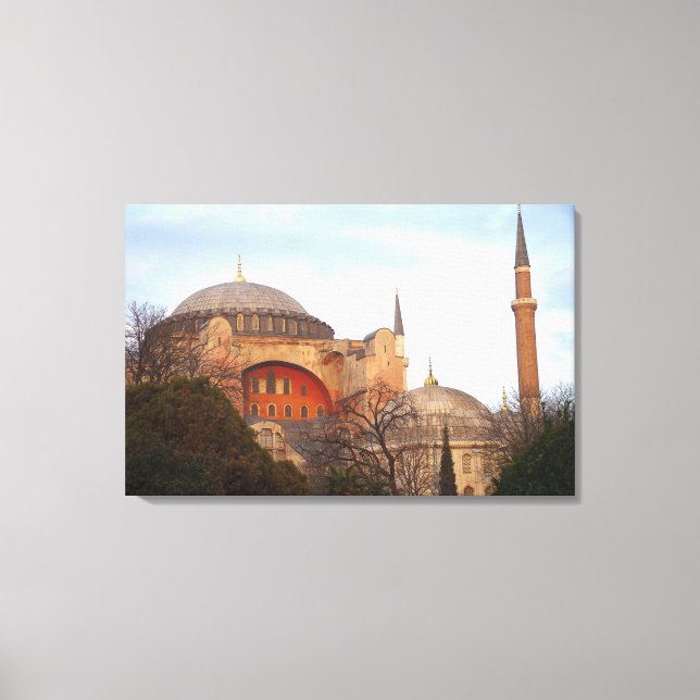 Hagia Sophia inaugurated by the Byzantine Canvas Print (Front)