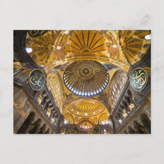 Hagia Sophia Interior in Istanbul Postcard