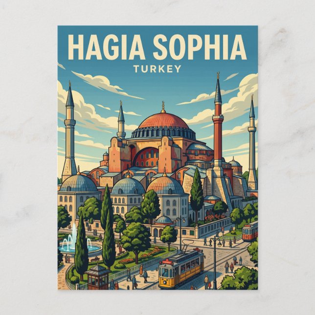 Hagia Sophia Turkey Postcard (Front)