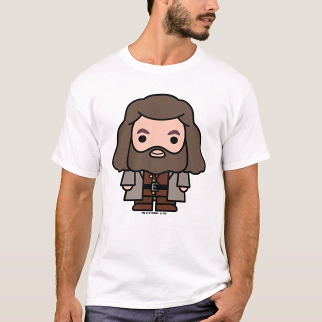 Hagrid Cartoon Character Art T-Shirt (Front)