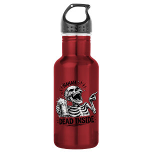 Haha Dead Inside Skeleton 532 Ml Water Bottle