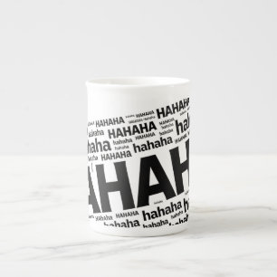 HAHAHA Funny Chaotic Laughter Bone China Mug
