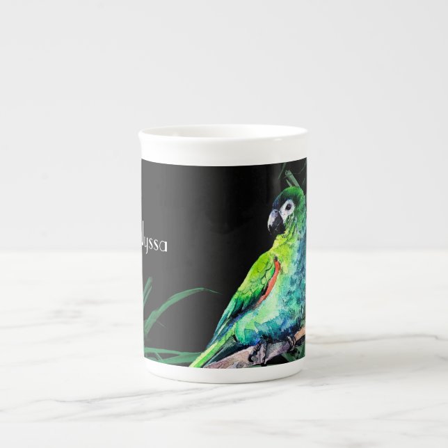 Hahn´s Macaw Bone China Mug (Front)