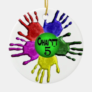 hai Five.png Ceramic Tree Decoration